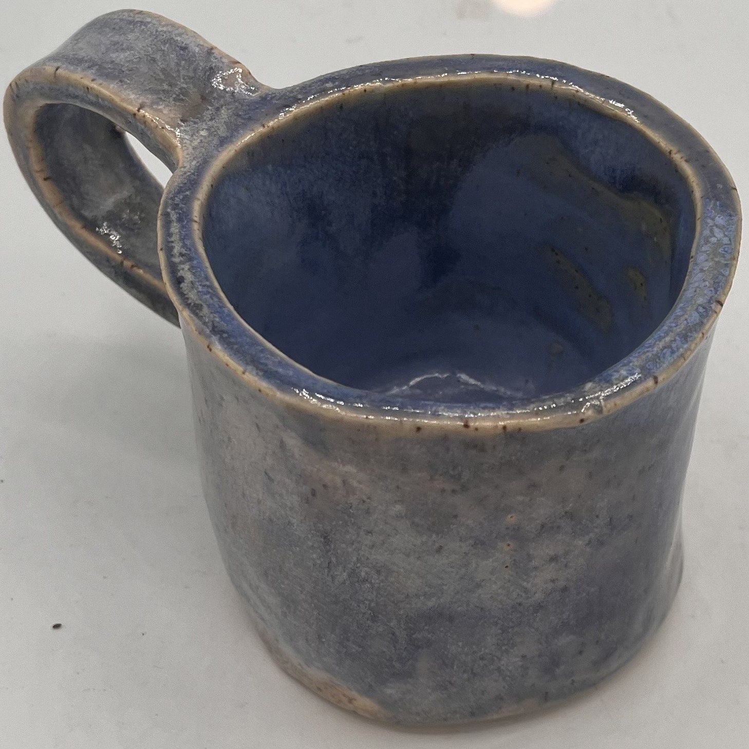 Erin Betz, Ceramic Mug, Light Blue Design