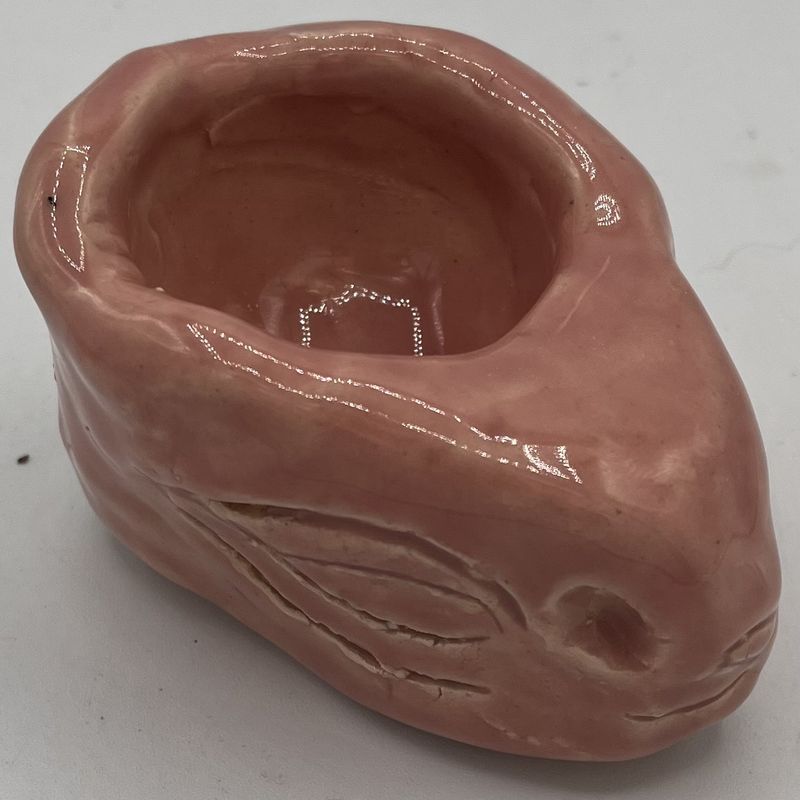Dionysia Sanchez, Ceramic Container, Pink Bunny