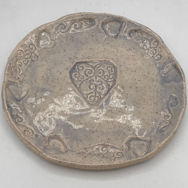 Dale Murphy, Ceramic Plate, Light Blue and Lovely