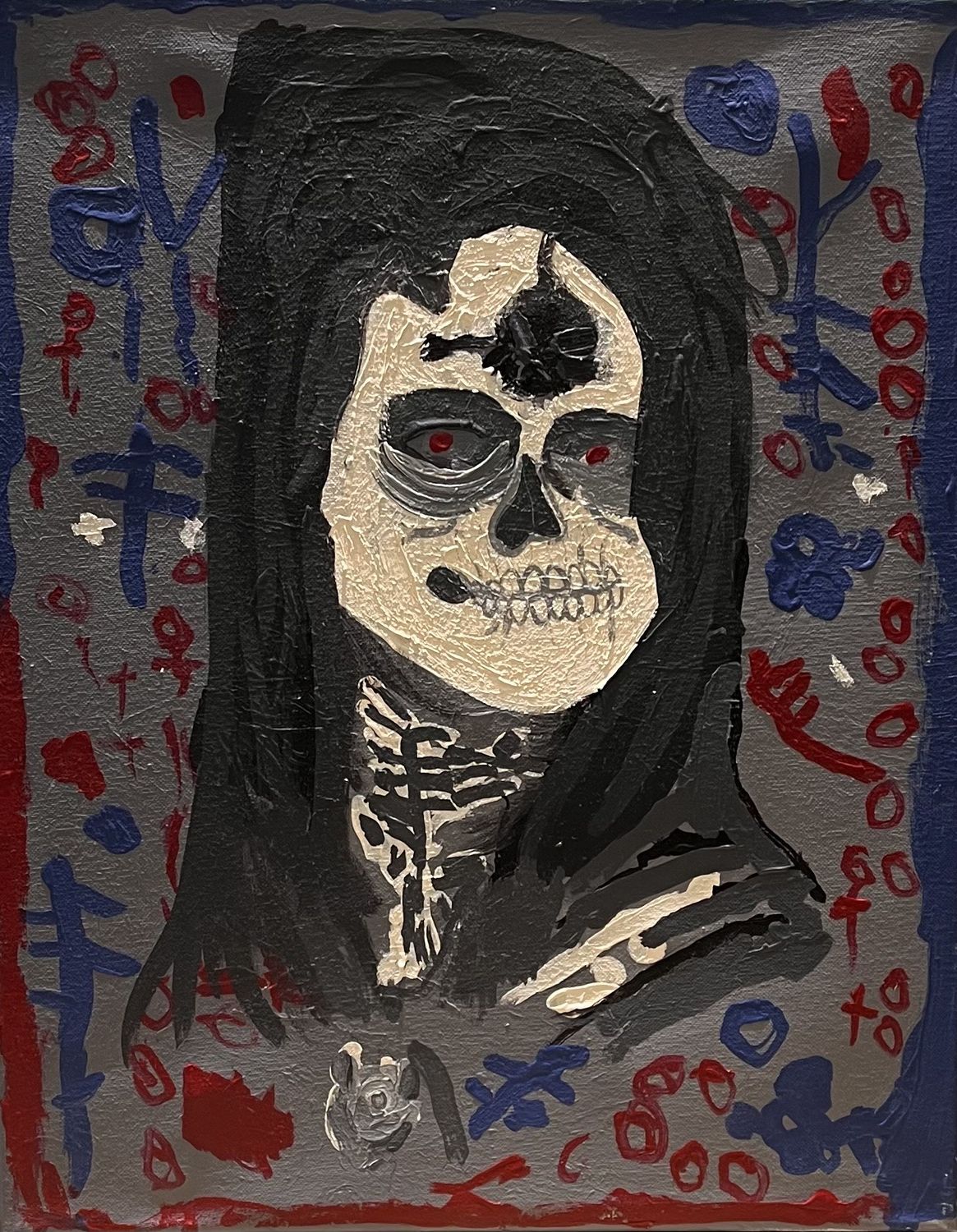 Dionysia Sanchez, Acrylic on Canvas, &#39;Skeleton&#39;