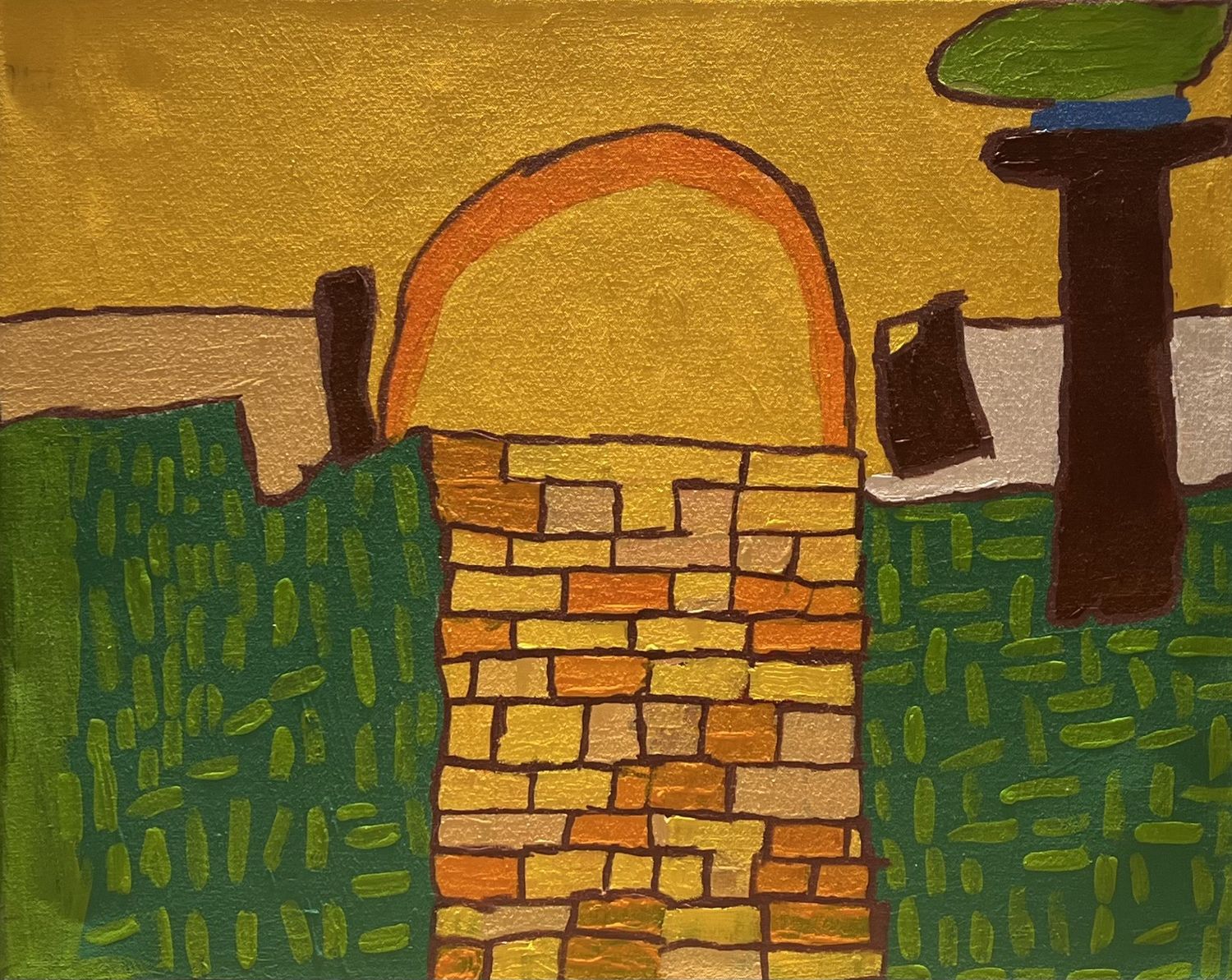 Joey Buschelman, Acrylic on Canvas, &#39;Follow The Yellow Brick Road&#39;