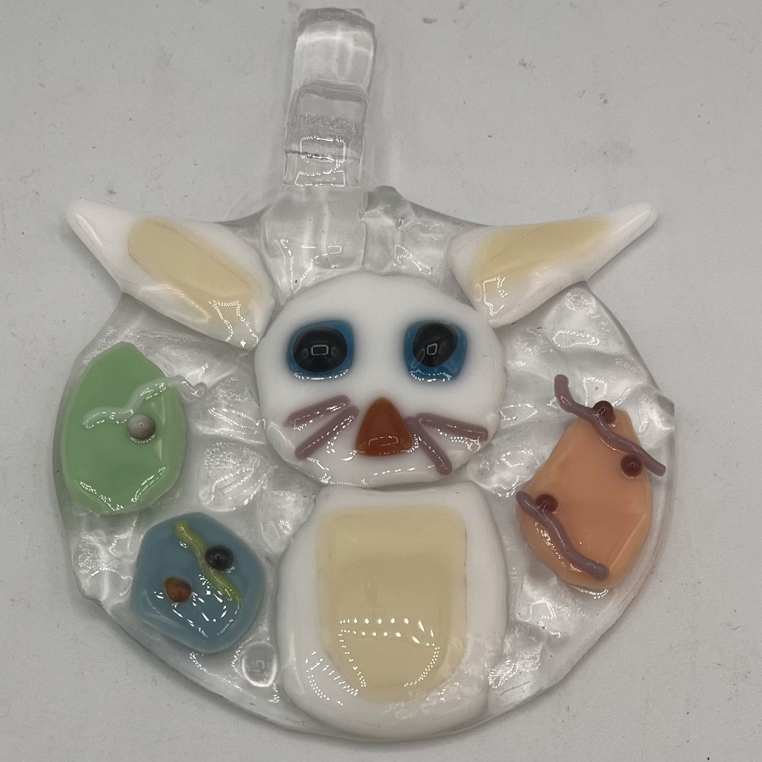 David Smyth, Fused Glass Suncatcher, Easter Bunny&#39;s Eggs