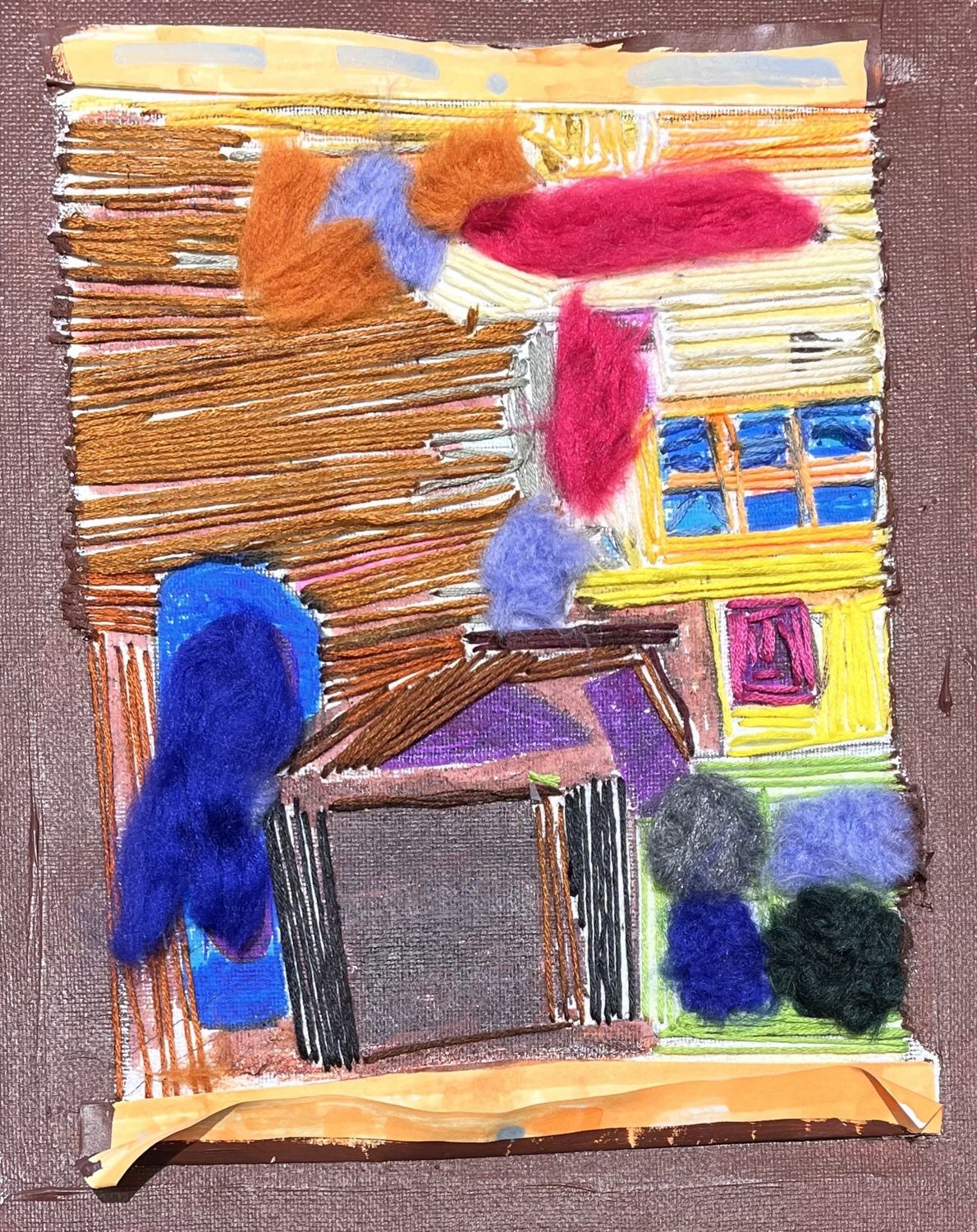 Beth Shaw, Mixed Media on Canvas, &#39;A Look Inside of My House&#39;