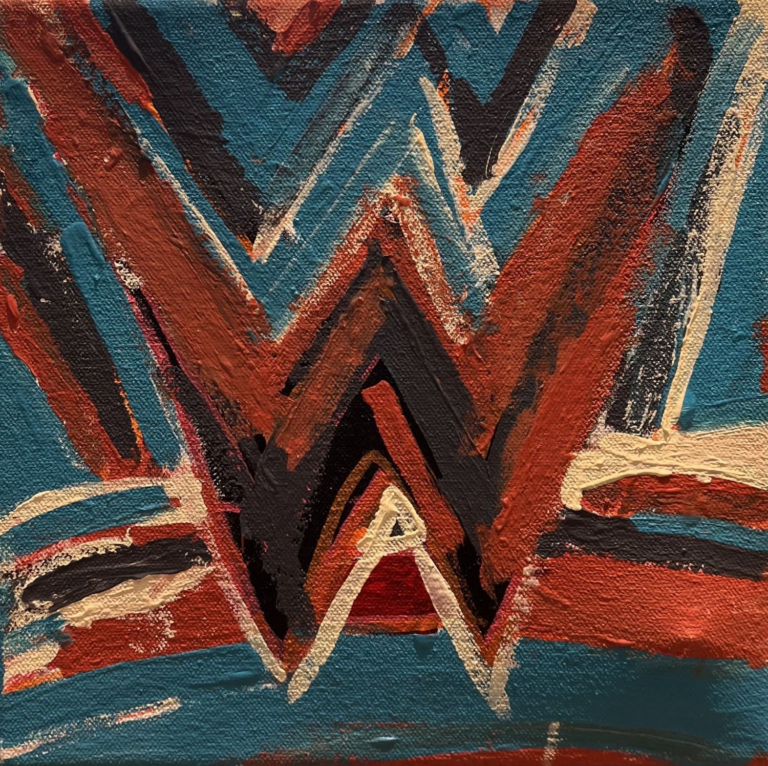 Dale Murphy, Acrylic on Canvas, &#39;WWE in Color&#39;