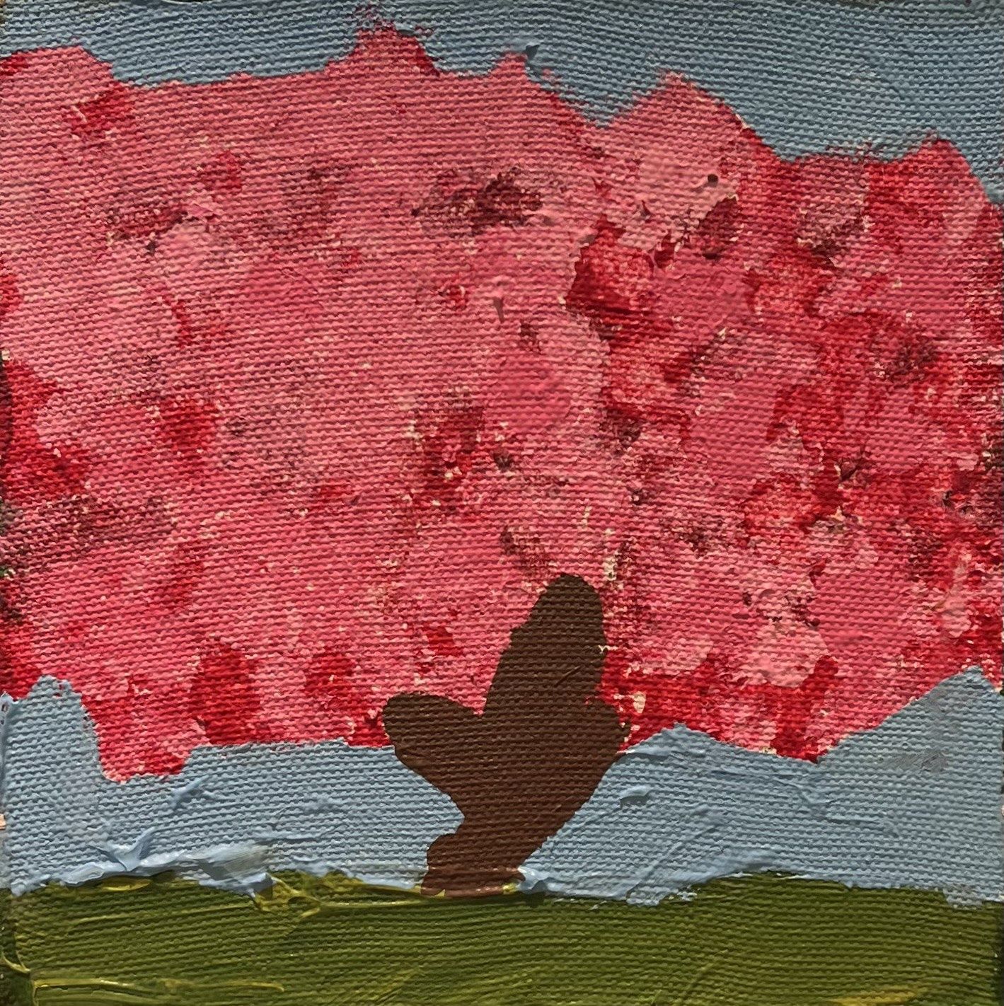 Kathryn Feldmann, Acrylic on Canvas, &#39;Cherry Blossom Tree&#39;