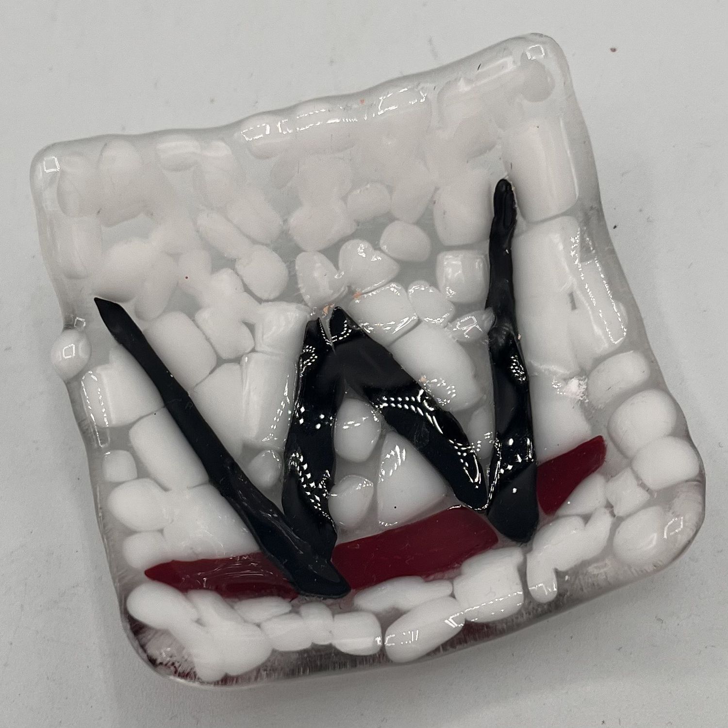 Dale Murphy, Fused Glass Ring Dish, Wrestling Logo