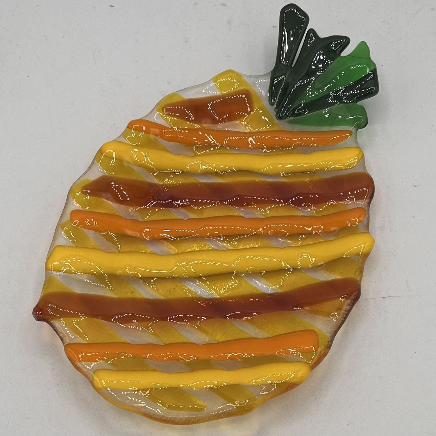 Rebecca Zareski, Fused Glass Dish, Pineapple