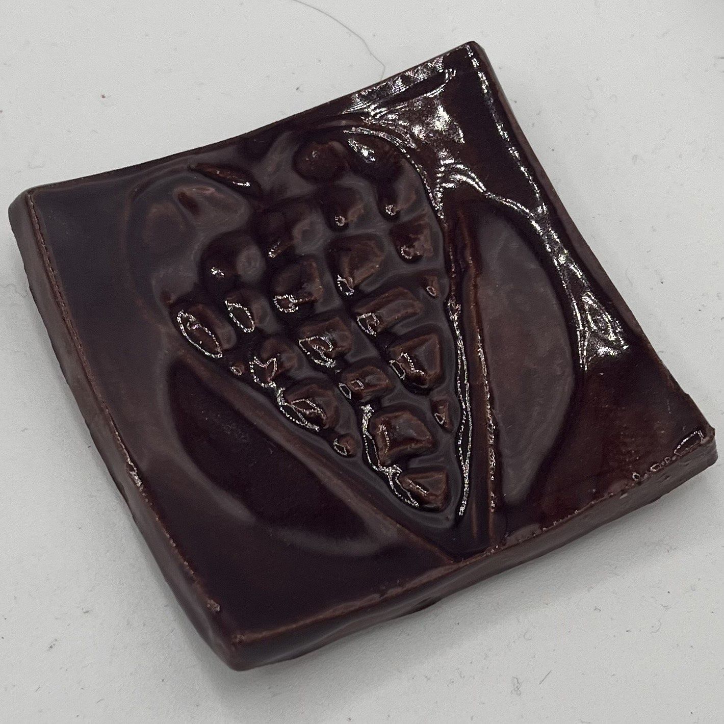 Andrea Walker, Ceramic Ring Dish, Chunky Heart on Purple 2