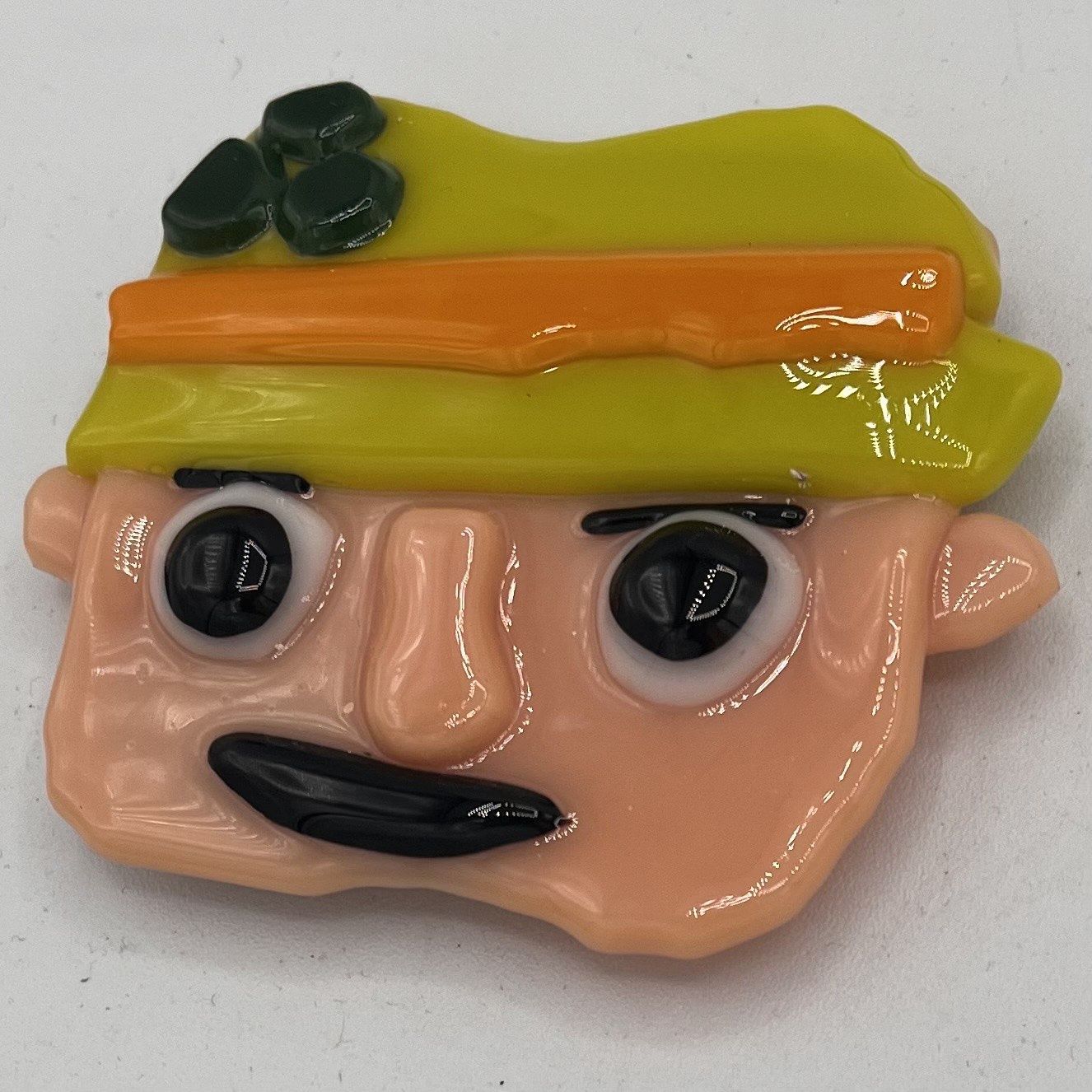 Tammy McCammon, Fused Glass Magnet, Leprechaun