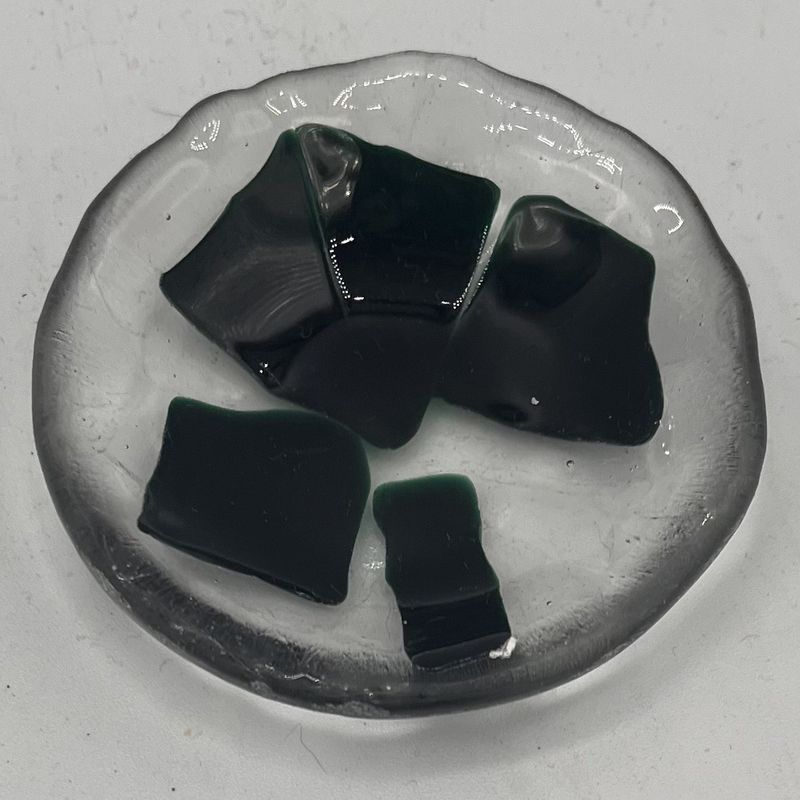Jody Mann, Fused Glass Ring Dish, Three-Leaf Clover