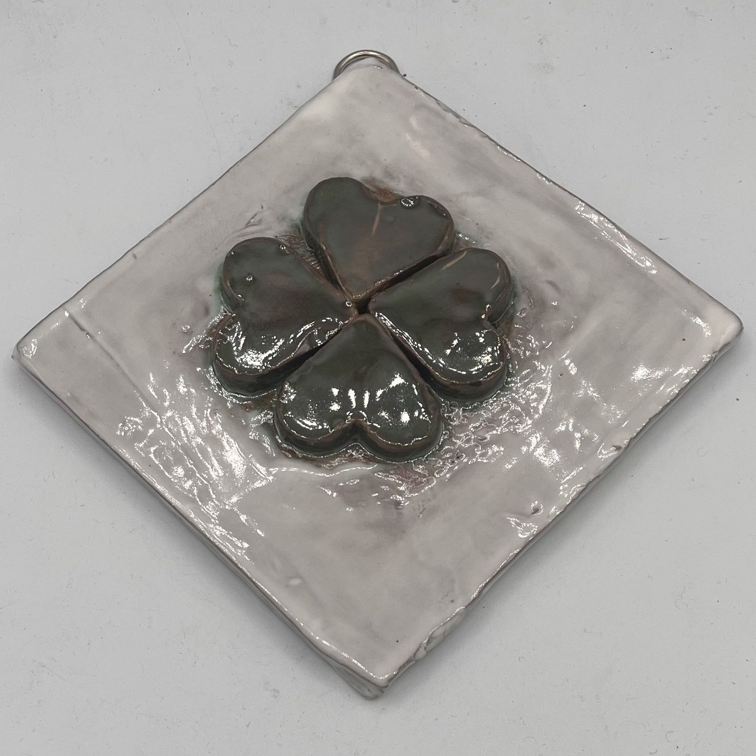 Jonathan McDowell, Ceramic Wall Hanging, Four Leaf Clover