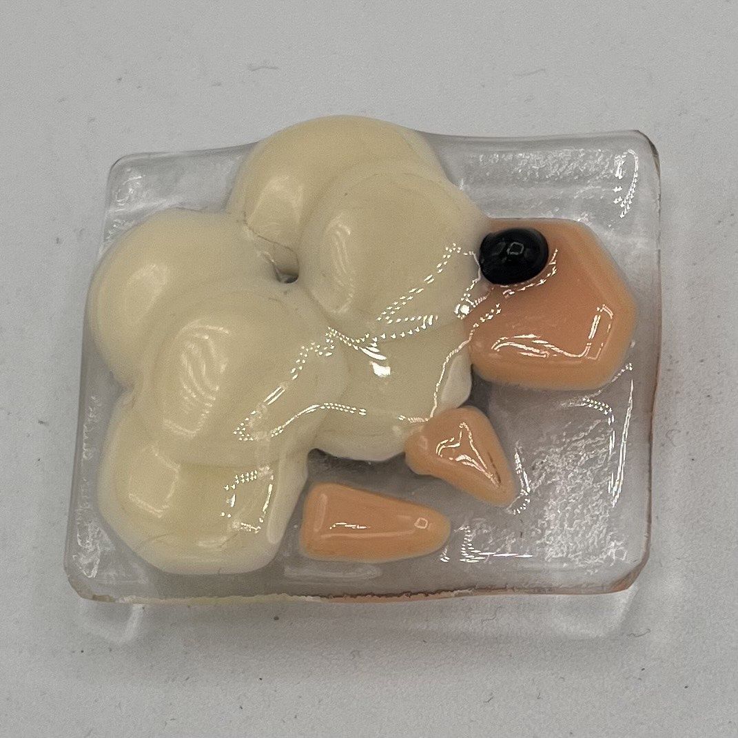 Mary Phifer, Fused Glass Magnet, Little Sheep