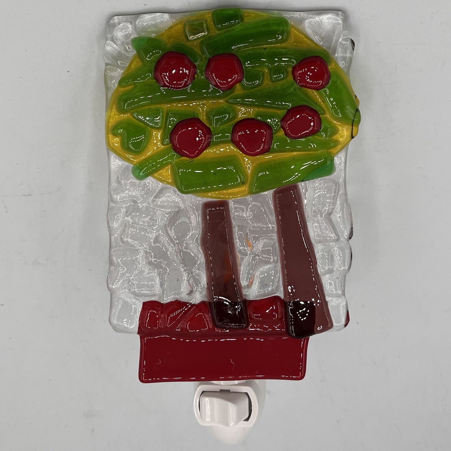 Evan Pohlman, Fused Glass Nightlight, Apple Tree