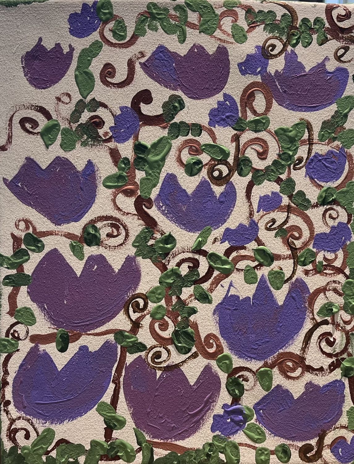 Megan Hill, Acrylic on Canvas, &#39;Vines Sublime&#39;