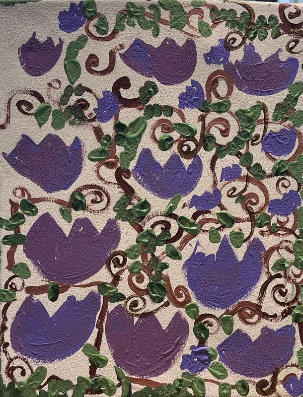 Megan Hill, Acrylic on Canvas, &#39;Vines Sublime&#39;