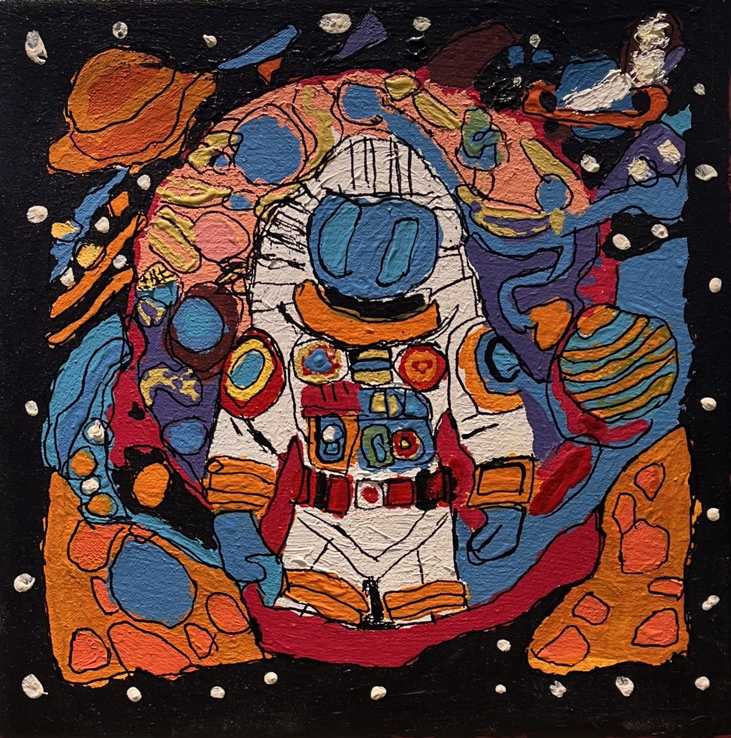 Cassie Sullivan, Acrylic on Canvas, &#39;Space Explosion&#39;