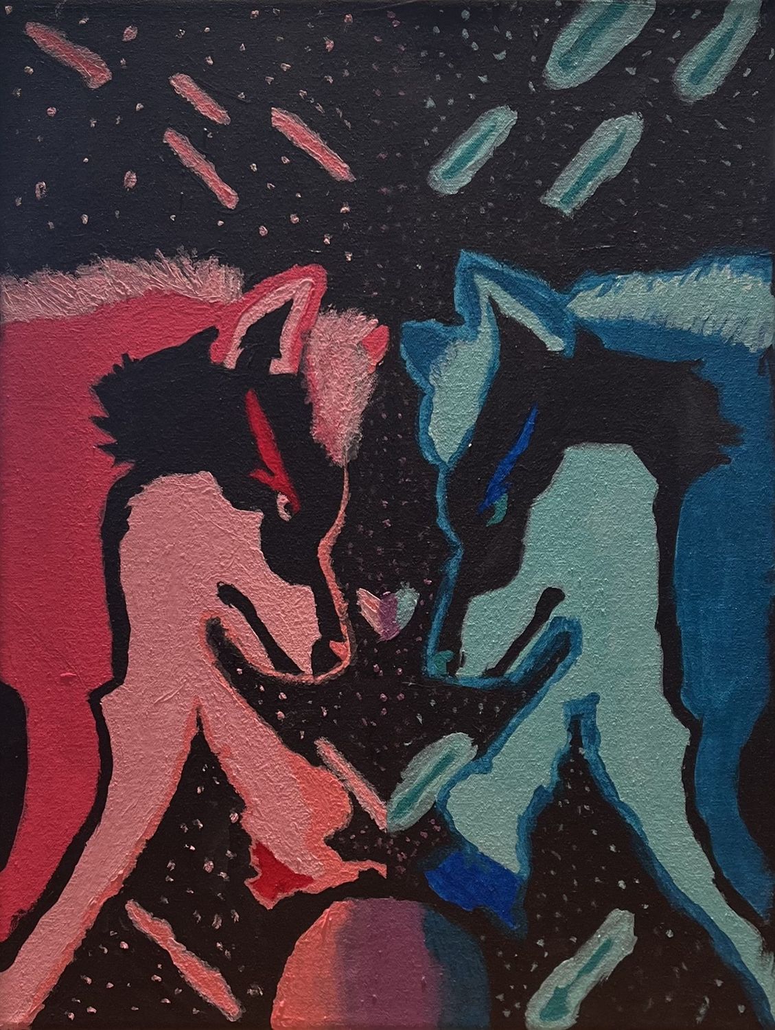Sarah Alward, Acrylic on Canvas, &#39;Polar Opposites&#39;