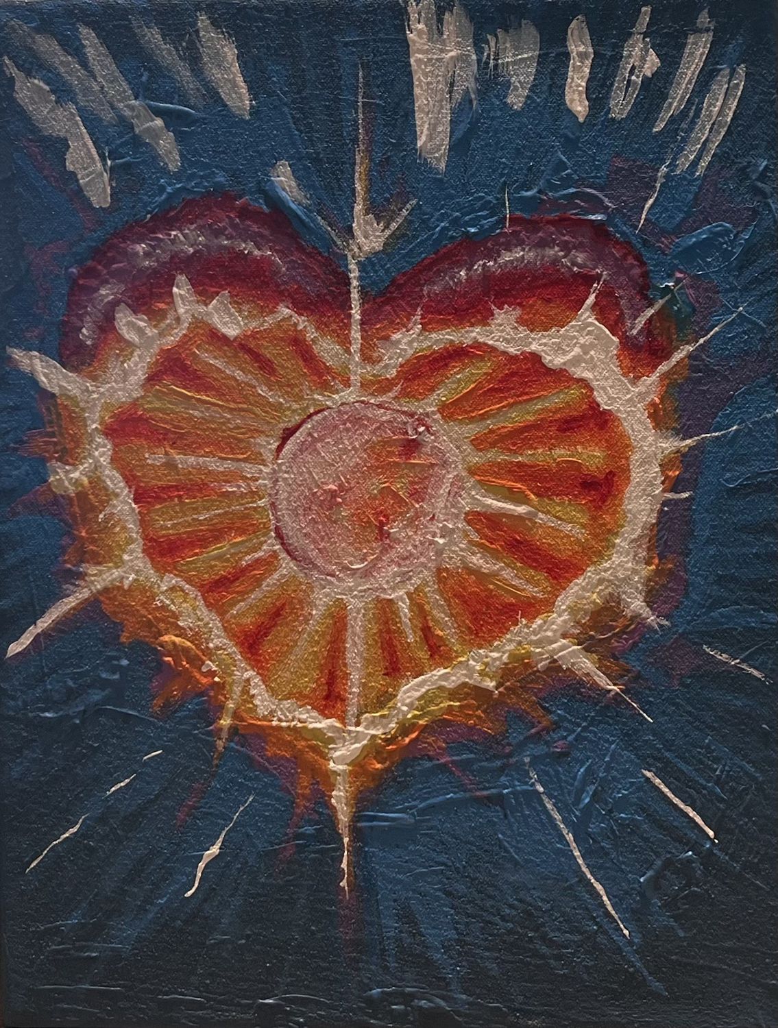 Dionysia Sanchez, Acrylic on Canvas, &#39;Shining Love&#39;
