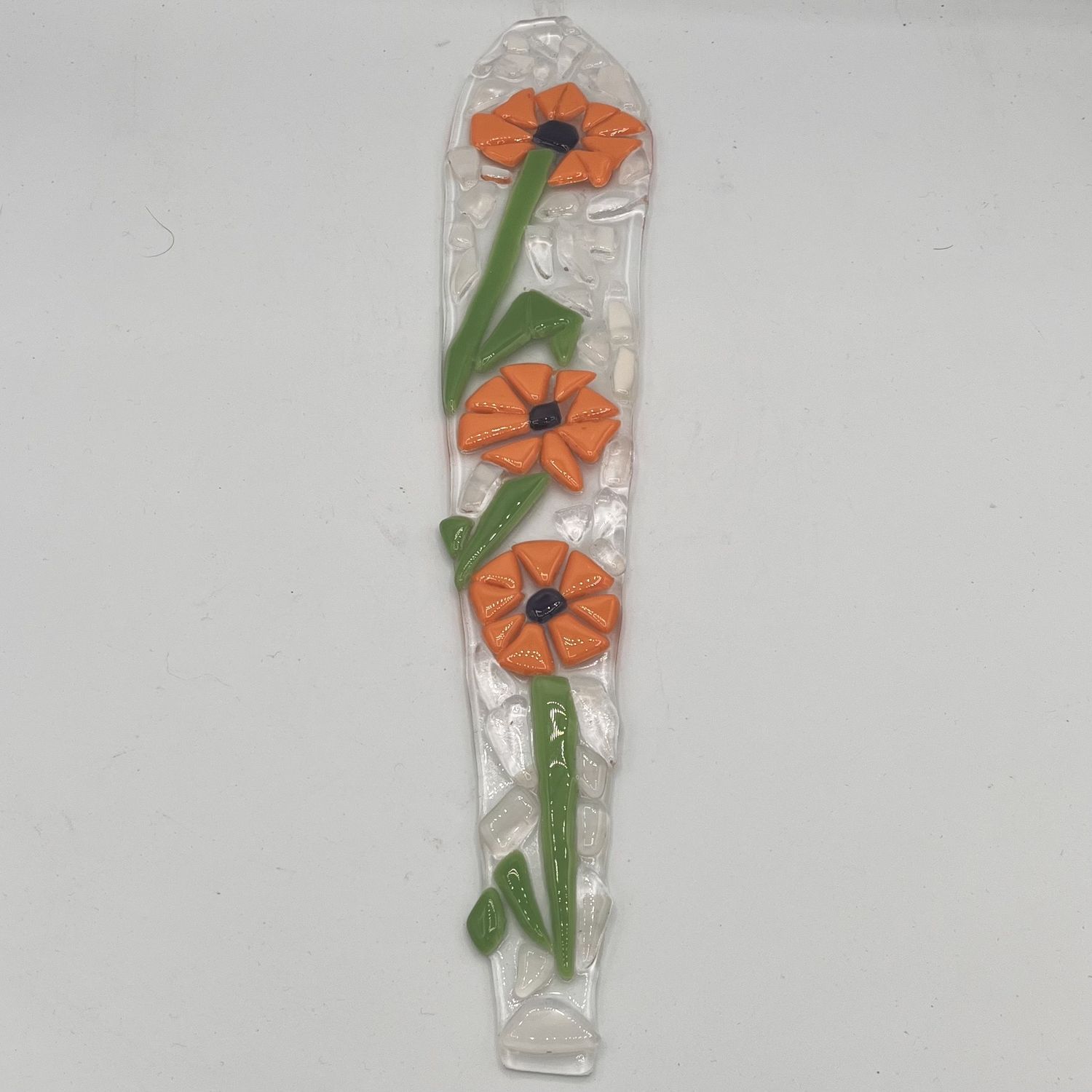 Gabby Adams-Hubbard, Fused Glass Garden Stake, Sunflowers