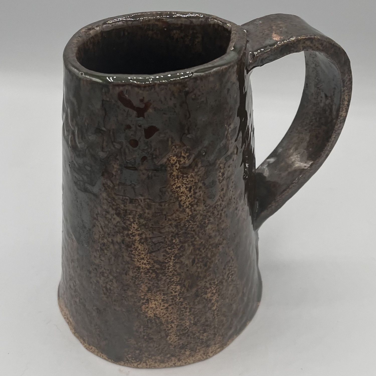 James Egan, Ceramic Mug, Tall and Brown