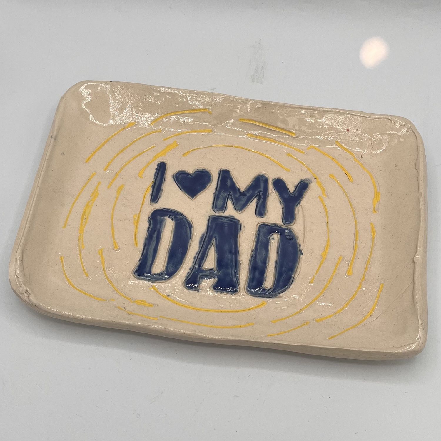 Tammy McCammon, Ceramic Dish, &#39;I Love My Dad&#39;