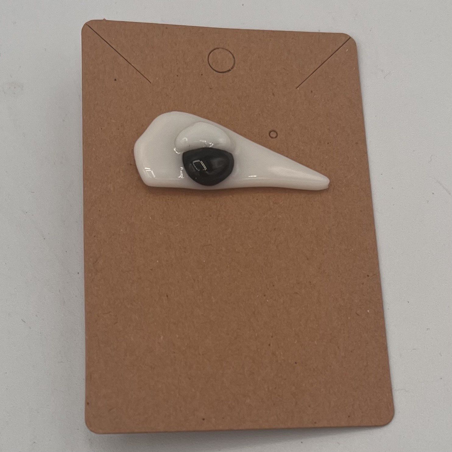 Dionysia Sanchez, Fused Glass Pin, Plague Doctor Mask