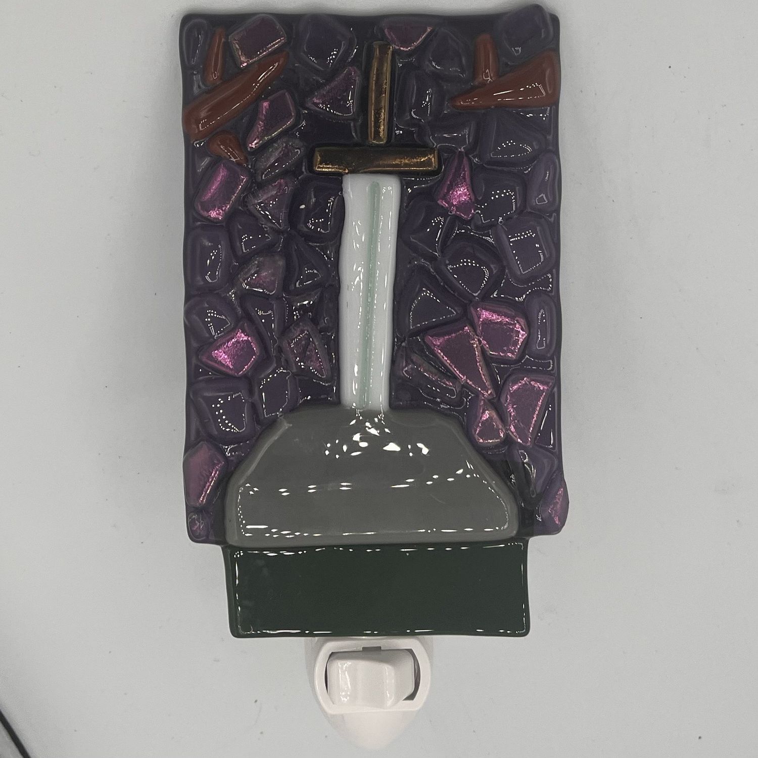 Nathan Stephens, Fused Glass Nightlight, Legendary Sword