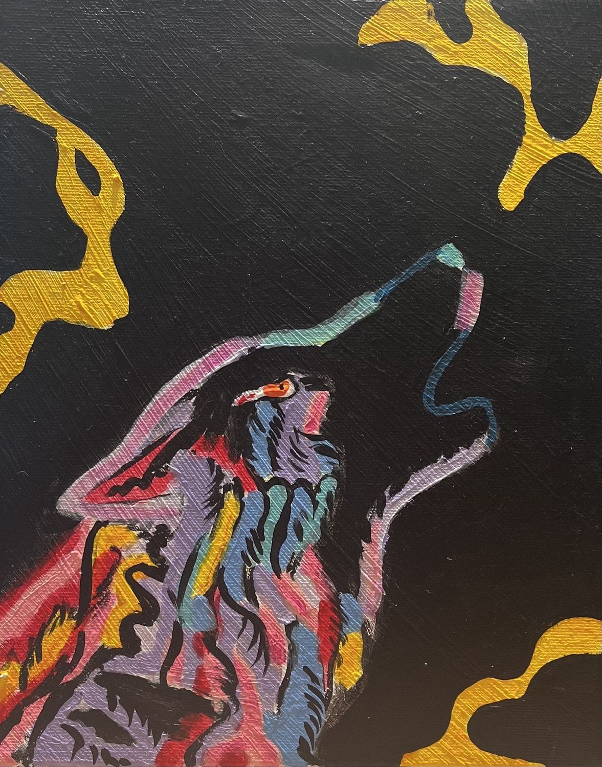 James Egan, Acrylic on Canvas, &#39;Neon Song&#39;