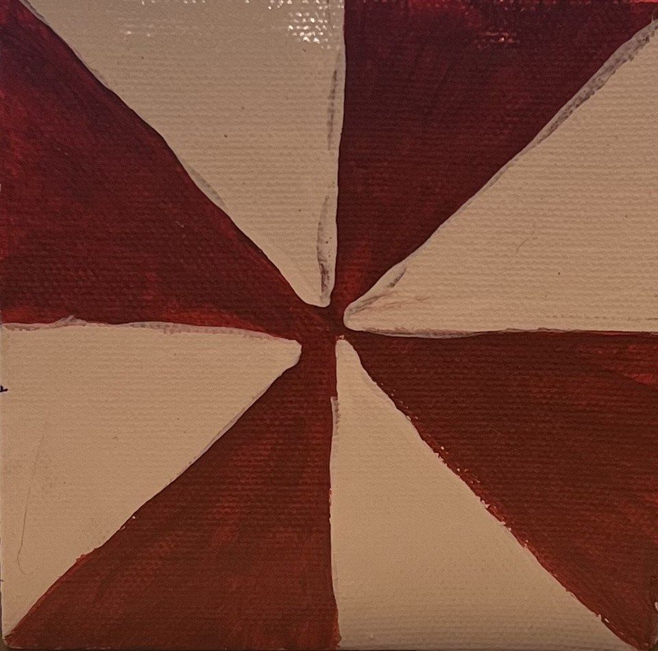 Morgan Gattermeyer, Acrylic on Canvas, &#39;A Folded Flag&#39;