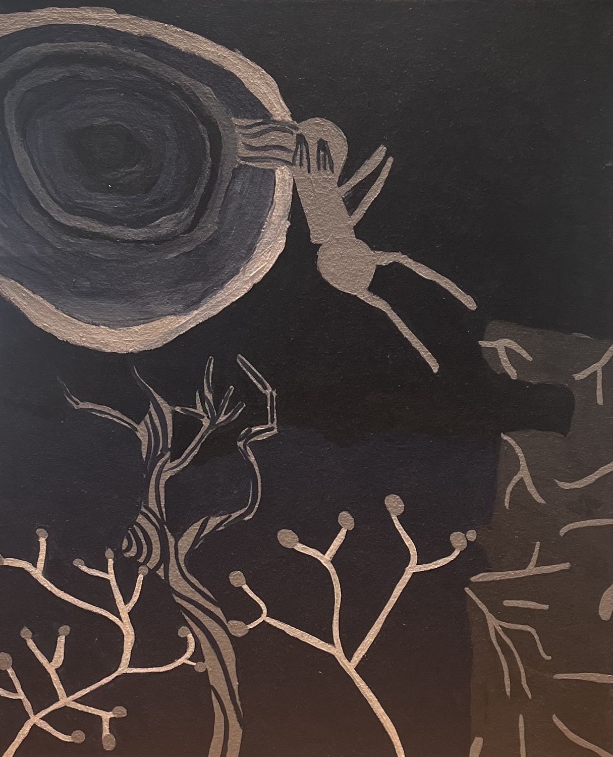 Allison Davis, Acrylic on Canvas, &#39;Night Forest&#39;