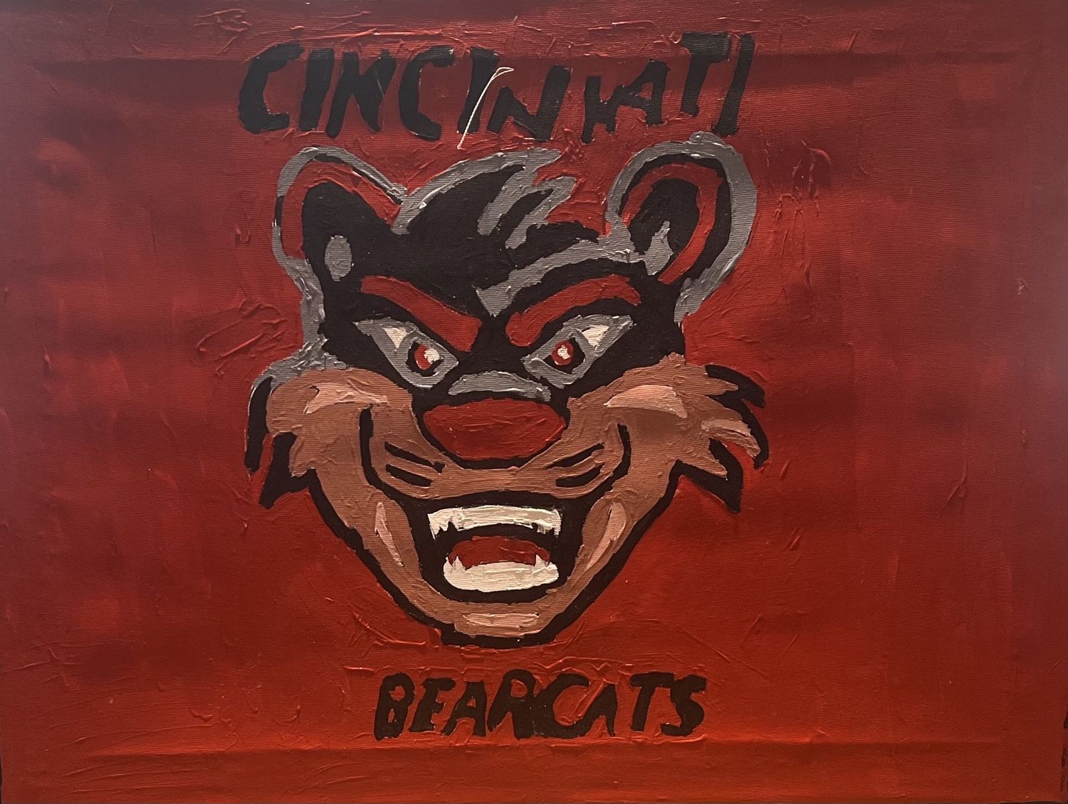 Bobbie Jo Robinson, Acrylic on Canvas, &#39;Big Bearcat&#39;