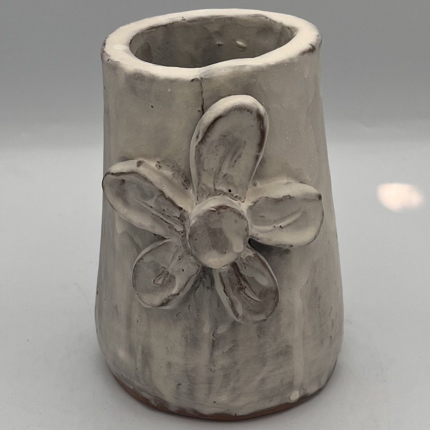 Mark Hodge, Ceramic Vase, White Flower