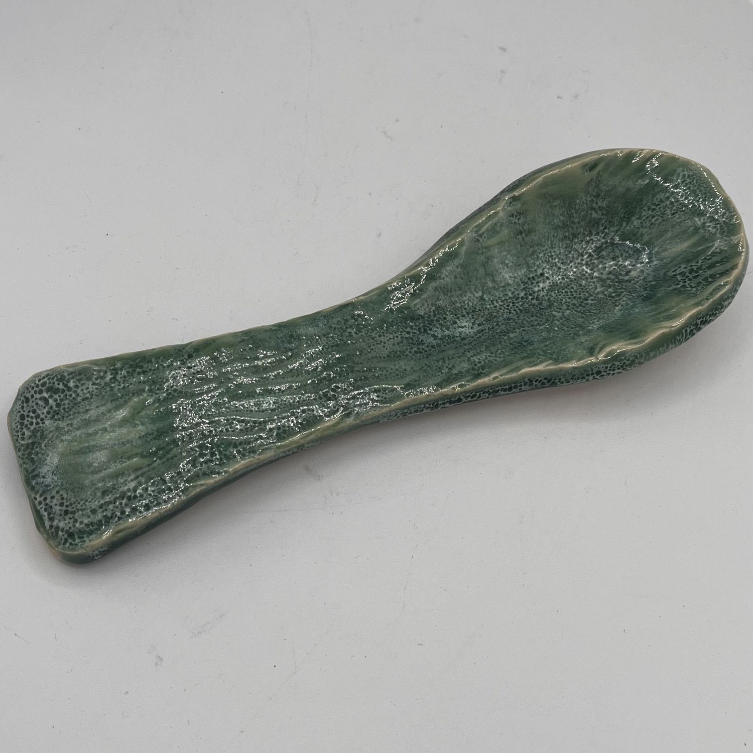 Kenny Needham, Ceramic Spoon Rest, Green Design