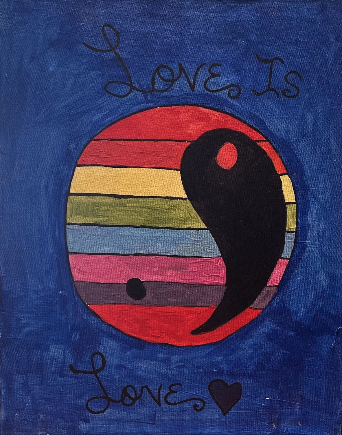 Nathan Stephens, Acrylic on Canvas, &#39;Love is Love&#39;