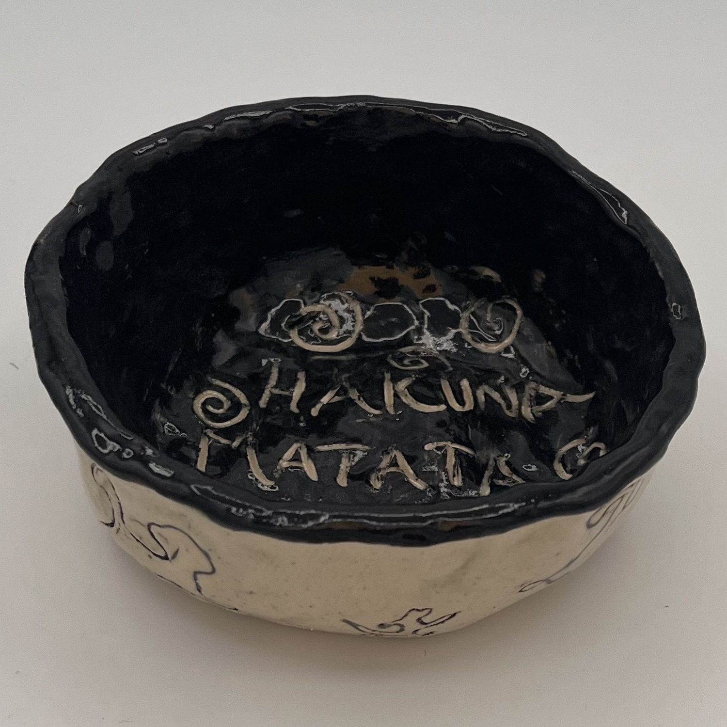 James Egan, Ceramic Bowl, &#39;Hakuna Matata&#39;