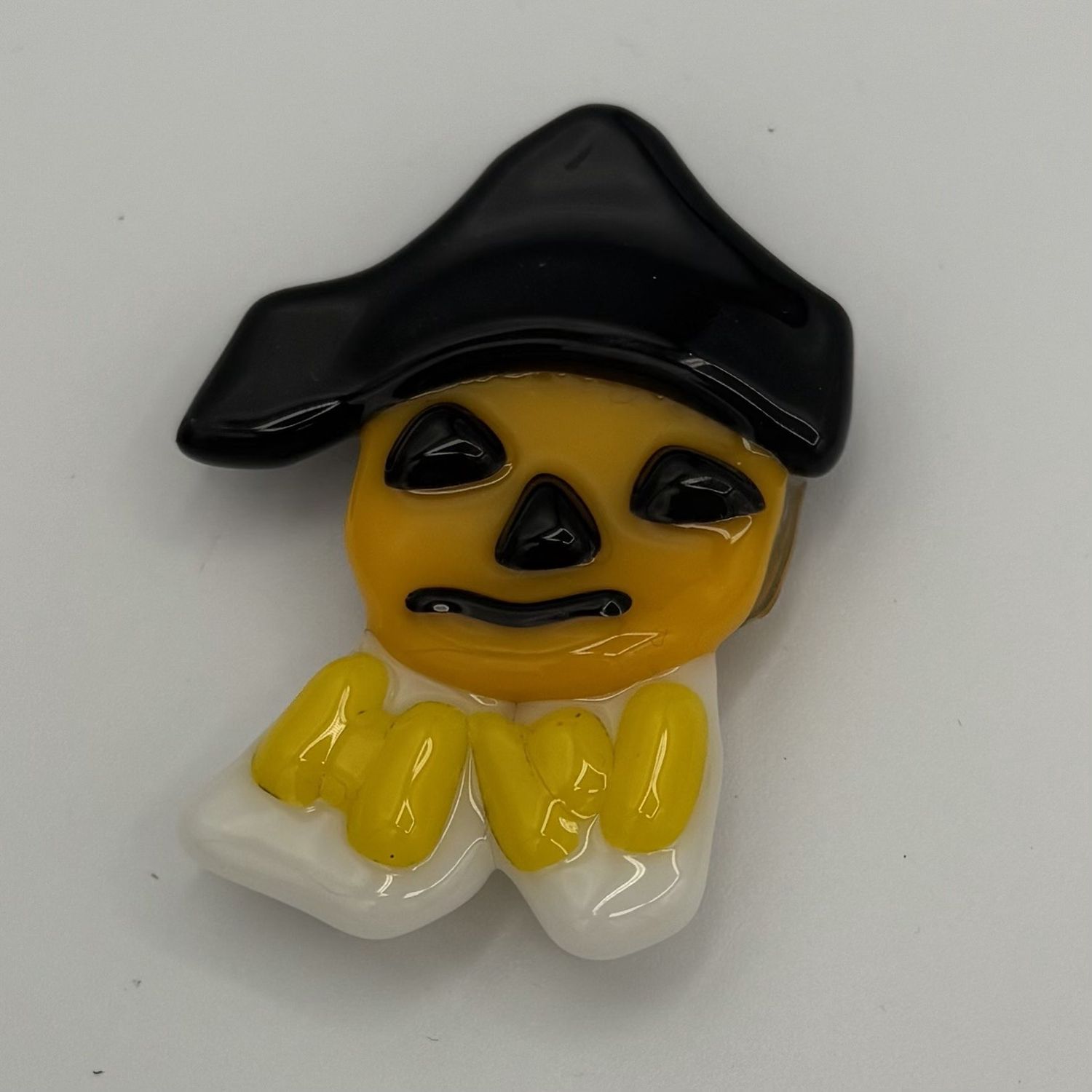 Mallory Miller, Fused Glass Magnet, Scarecrow