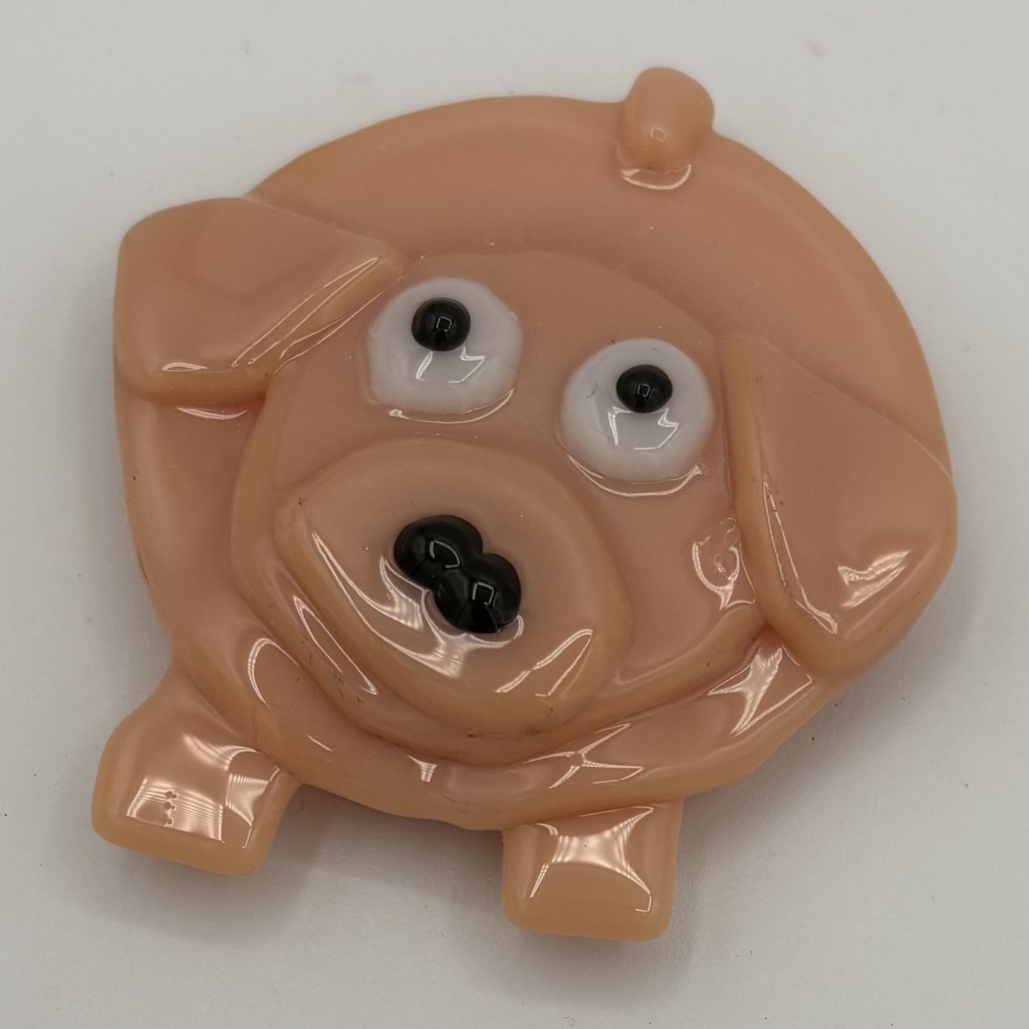 Erin Williams, Fused Glass Magnet, Little Pig