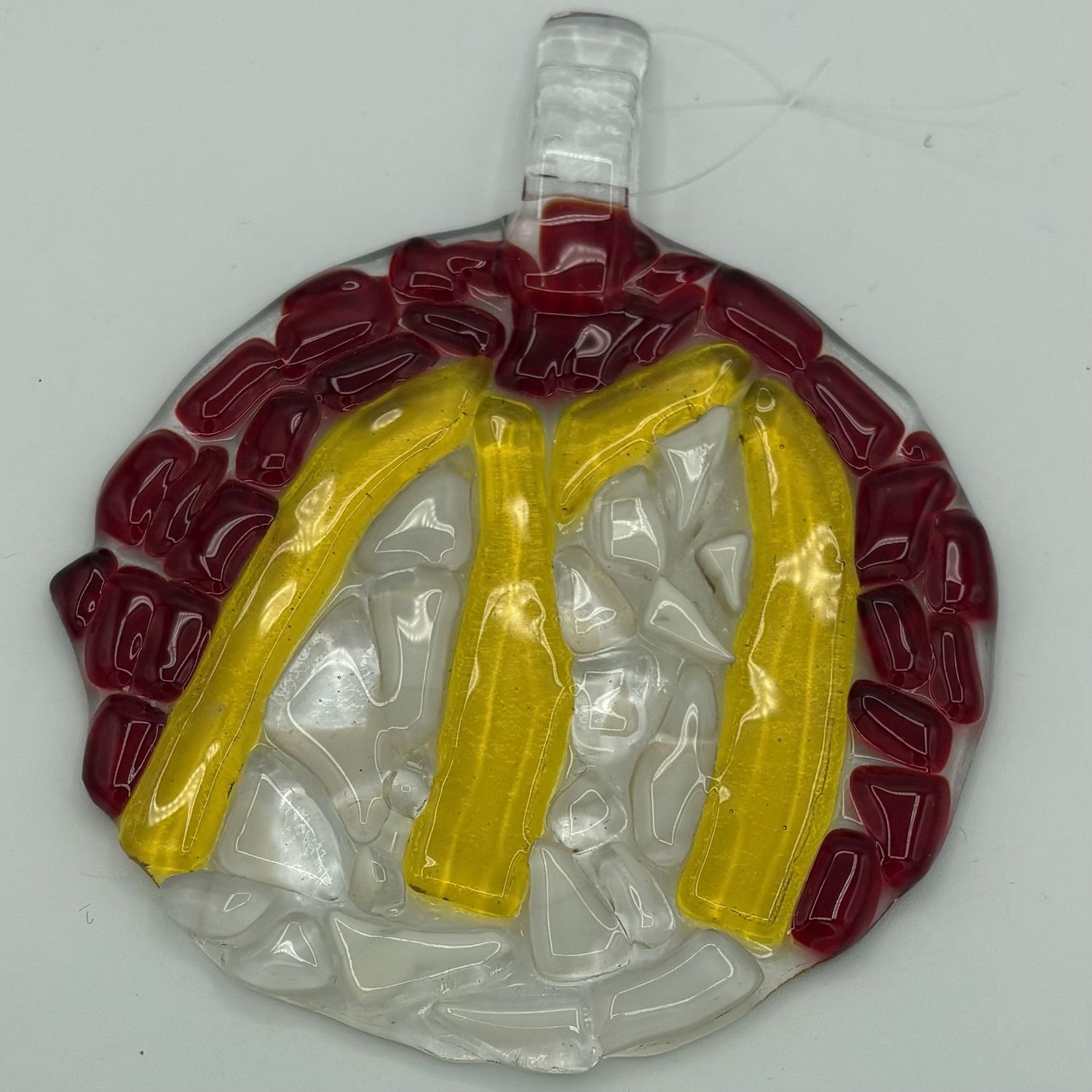 Sarah Brown, Fused Glass Suncatcher, Golden Arches
