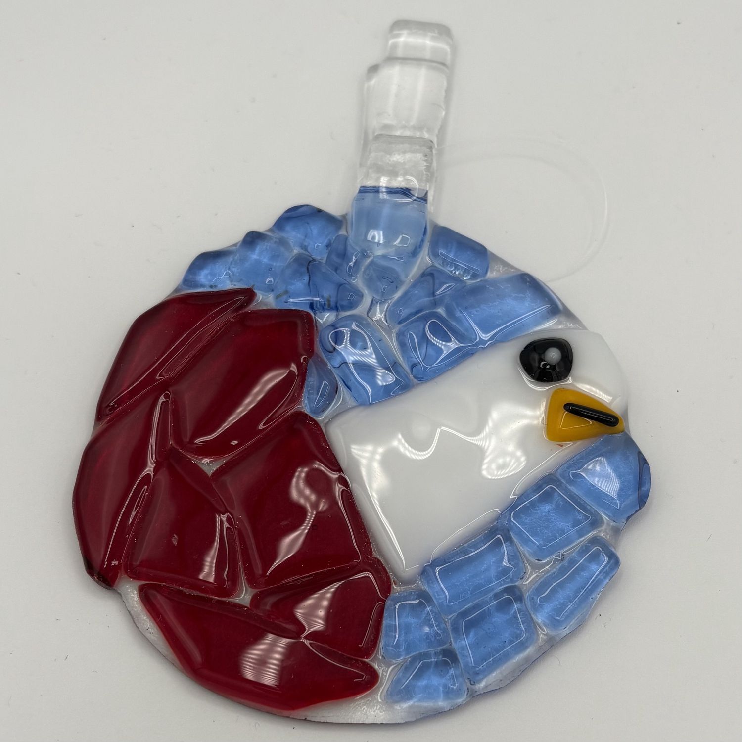 Andrea Walker, Fused Glas Suncatcher, Bald Eagle