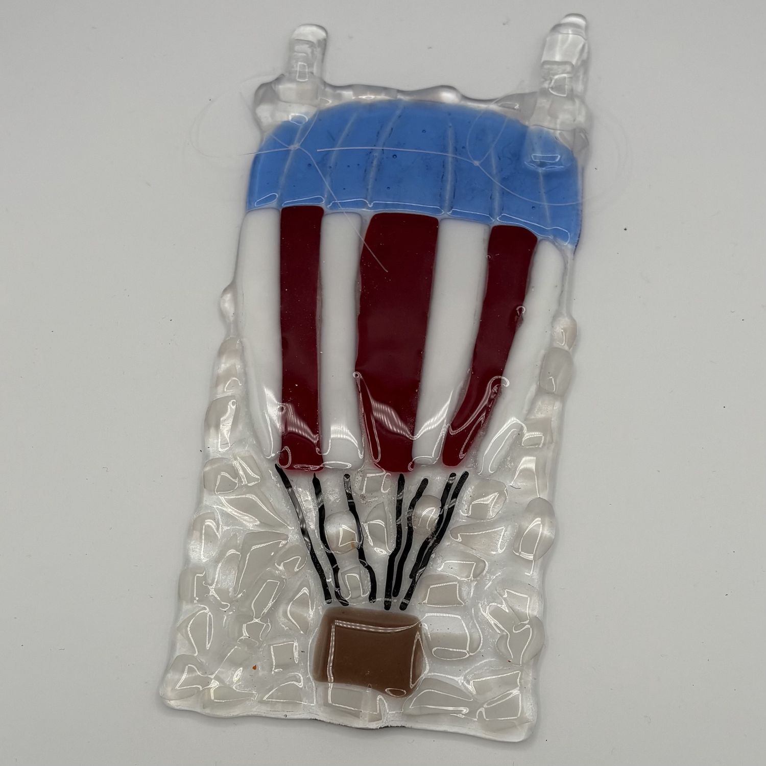 Lori Lefferts, Fused Glass Suncatcher, Hot Air Balloon