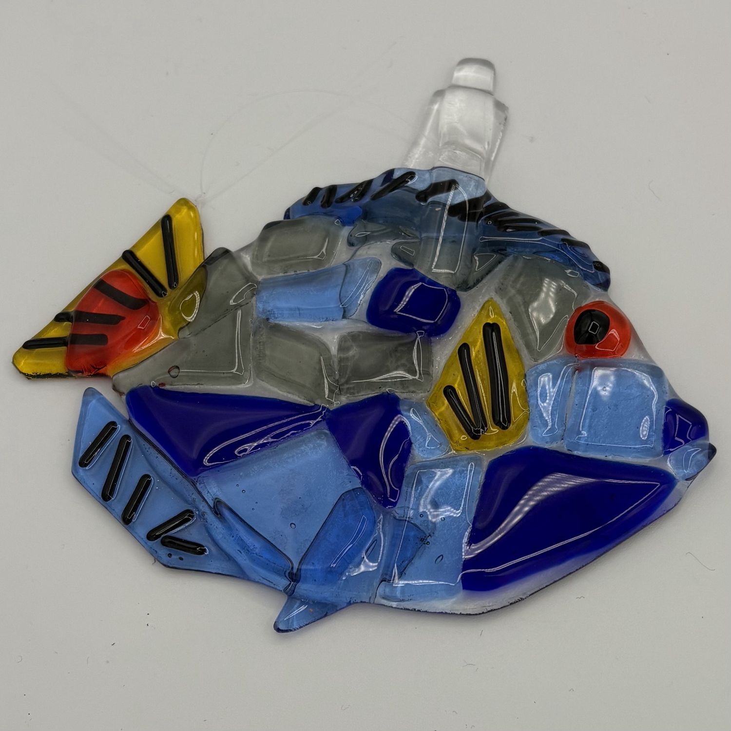 Meredith Bokeno, Fused Glass Suncatcher, Colorful Fish