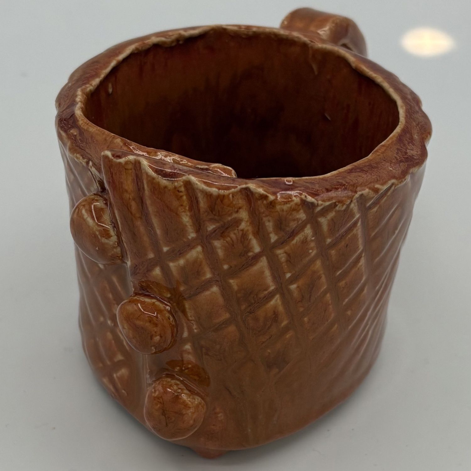 Bobbie Jo Robinson, Ceramic Mug, Brown Dots