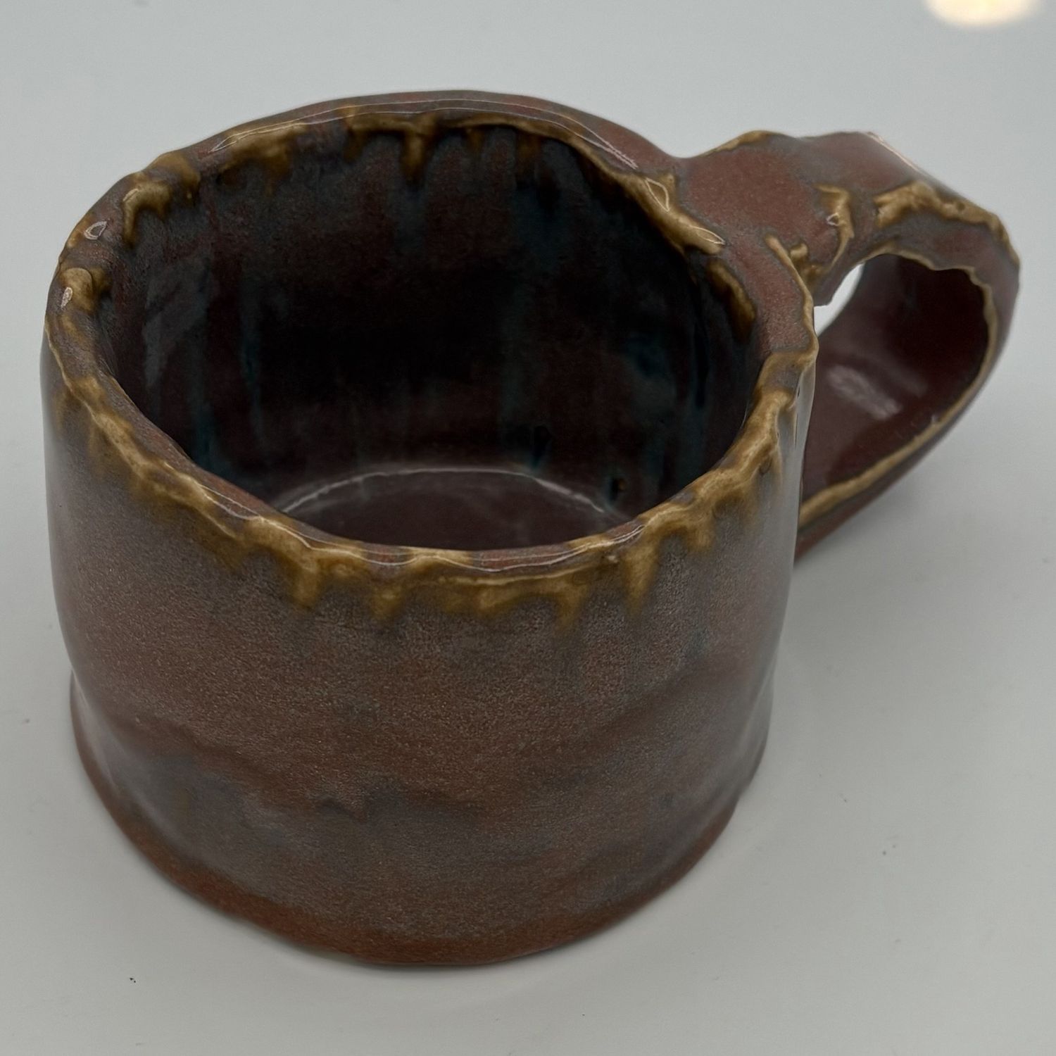 Nathan Stephens, Ceramic Mug, Soft Brown Design