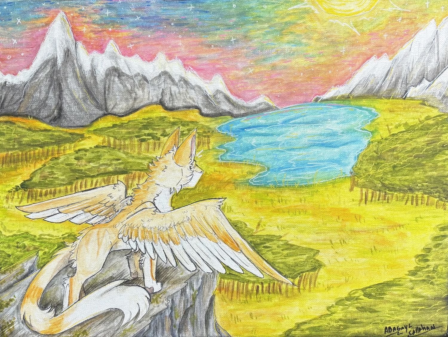 Abagayl Callahan, Acrylic on Canvas, &#39;Euphoric Sky&#39;