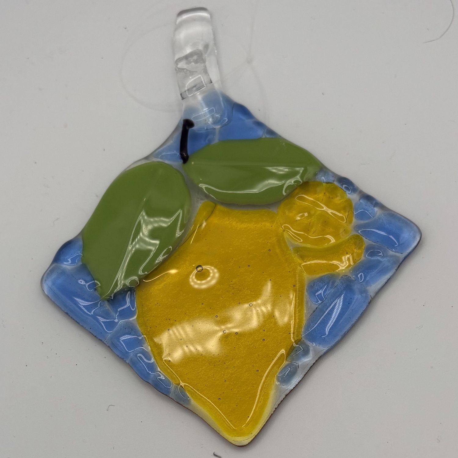 Kathryn Feldmann, Fused Glass Suncatcher, Lemon