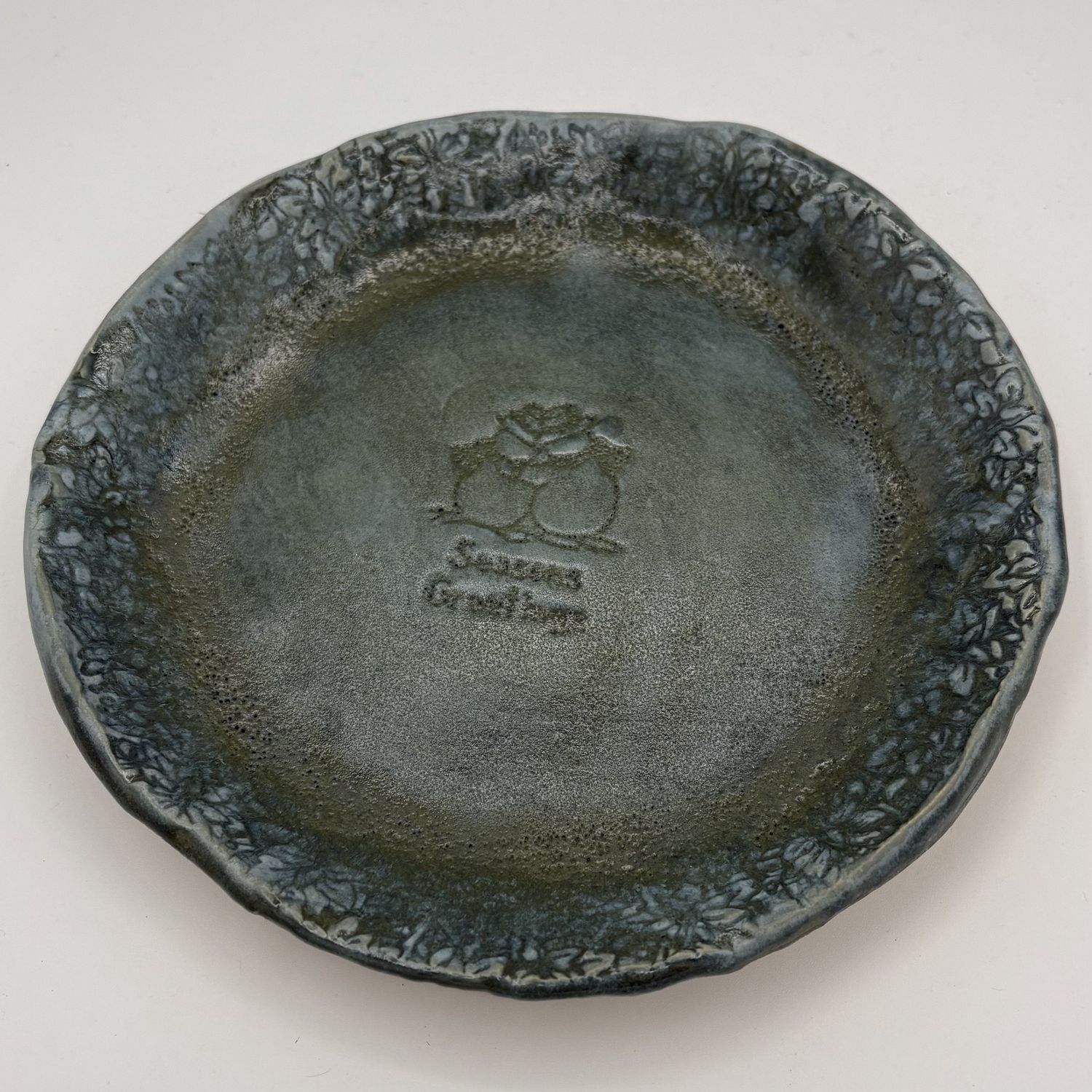 Tammy McCammon, Ceramic Plate, &#39;Seasons Greetings&#39;