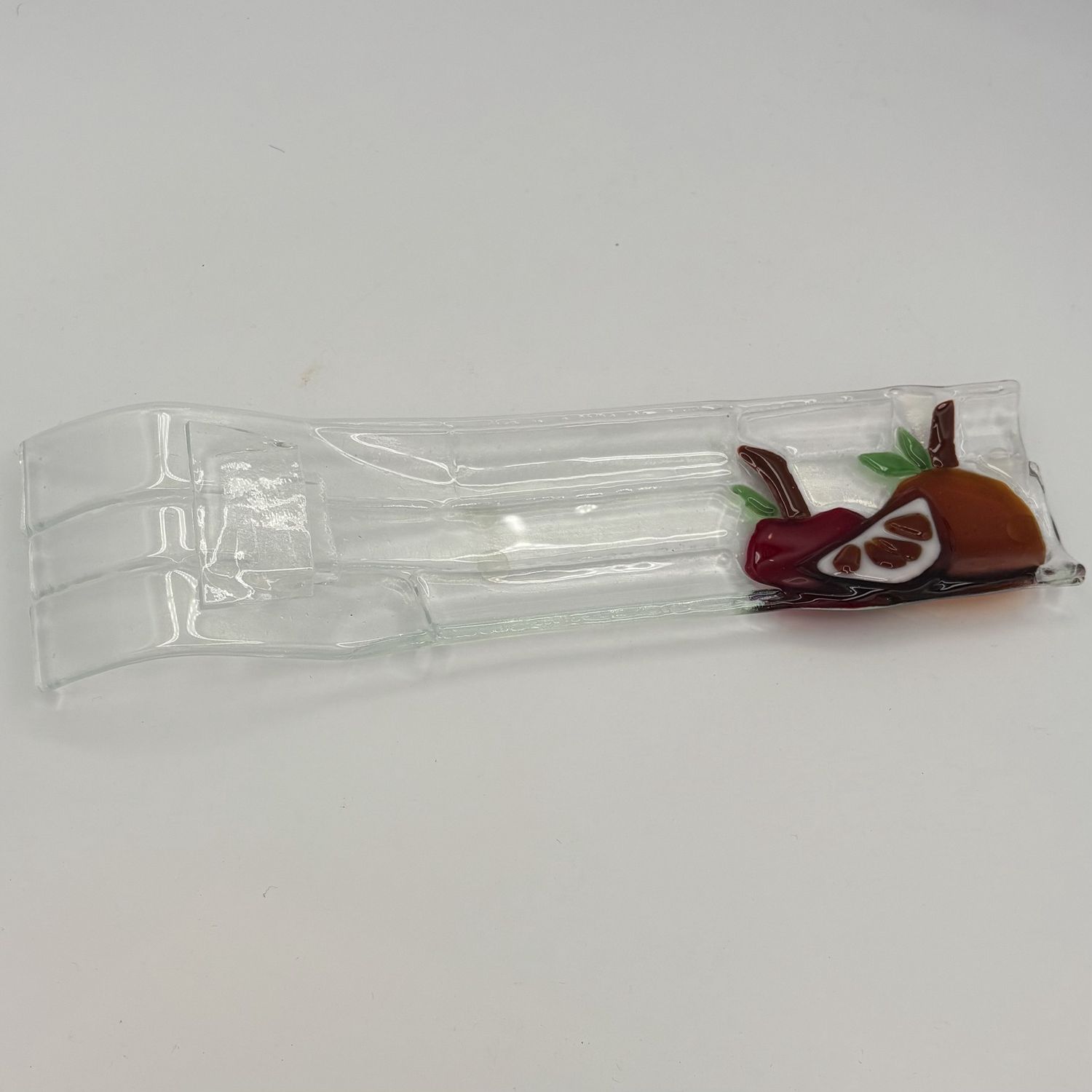 Mark Hodge, Fused Glass Incense Holder, Apples and Oranges