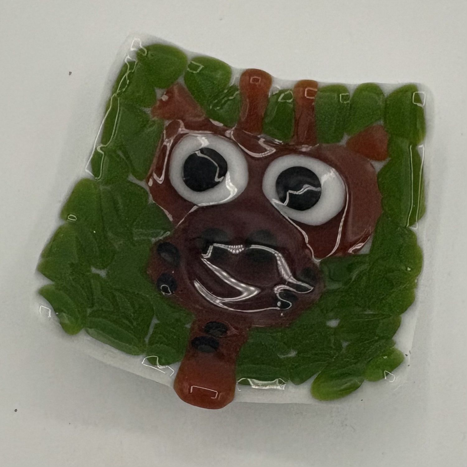 Tammy McCammon, Fused Glass Ring Dish, Giraffe