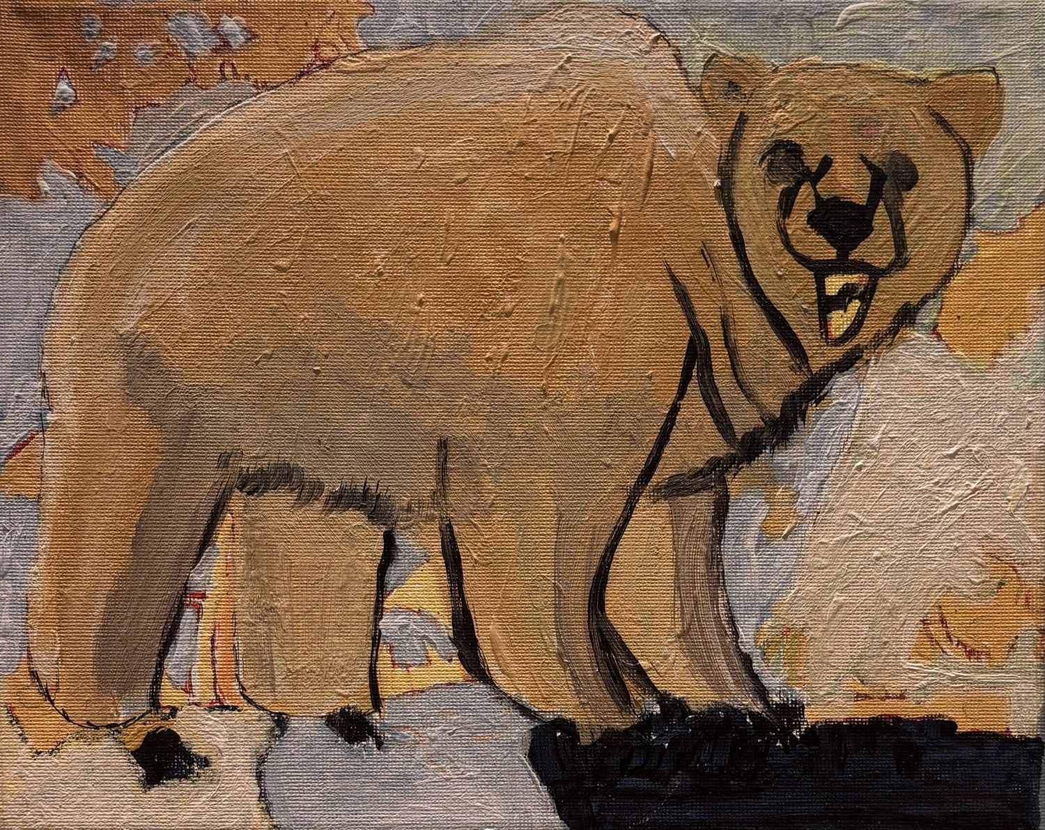 Saul Ray, Acrylic on Canvas, &#39;Polar Bear&#39;