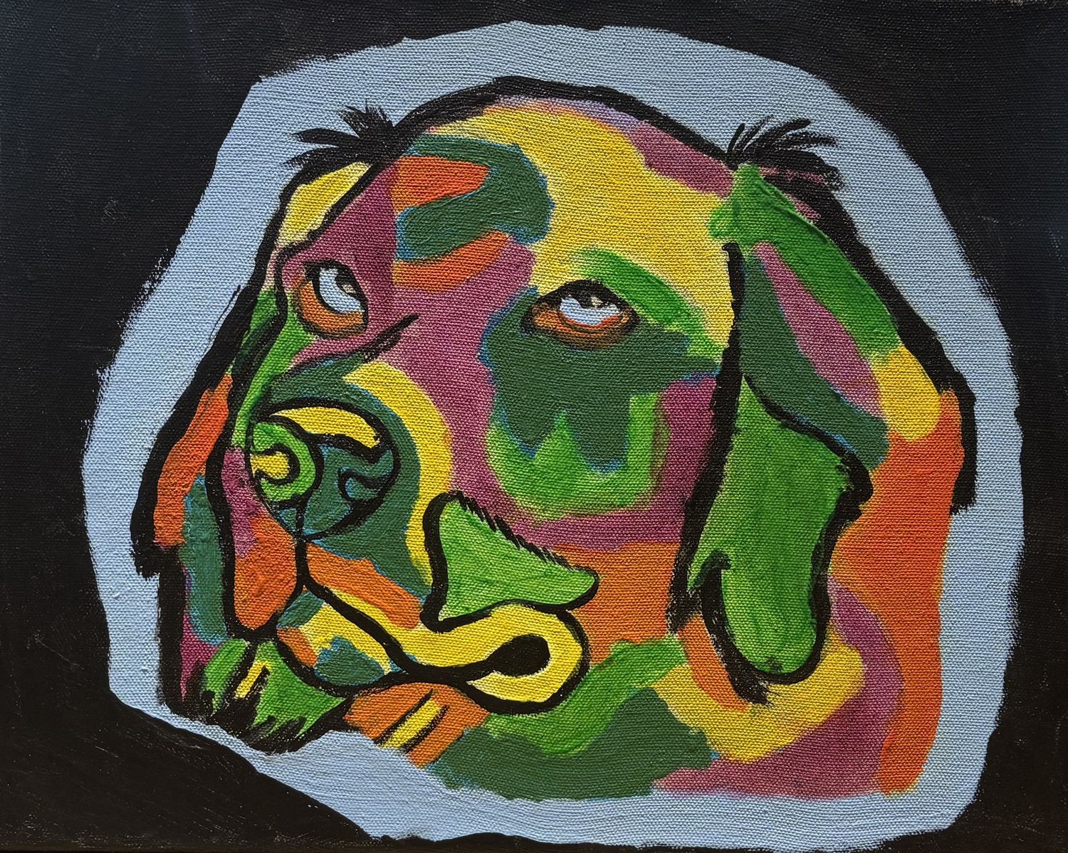 James Egan, Acrylic on Canvas, &#39;Pop Art Pup&#39;